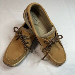 Eastland Solstice boat shoes classic Tan lace size 7 Wide